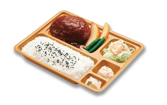 デミグラスハンバーグ弁当の画像